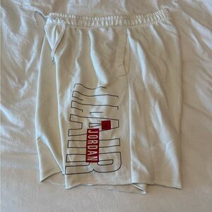 Jordan Men's White Athletic Shorts